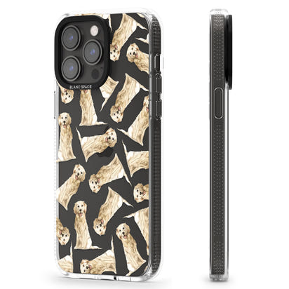 Motif aquarelle de Golden Retriever