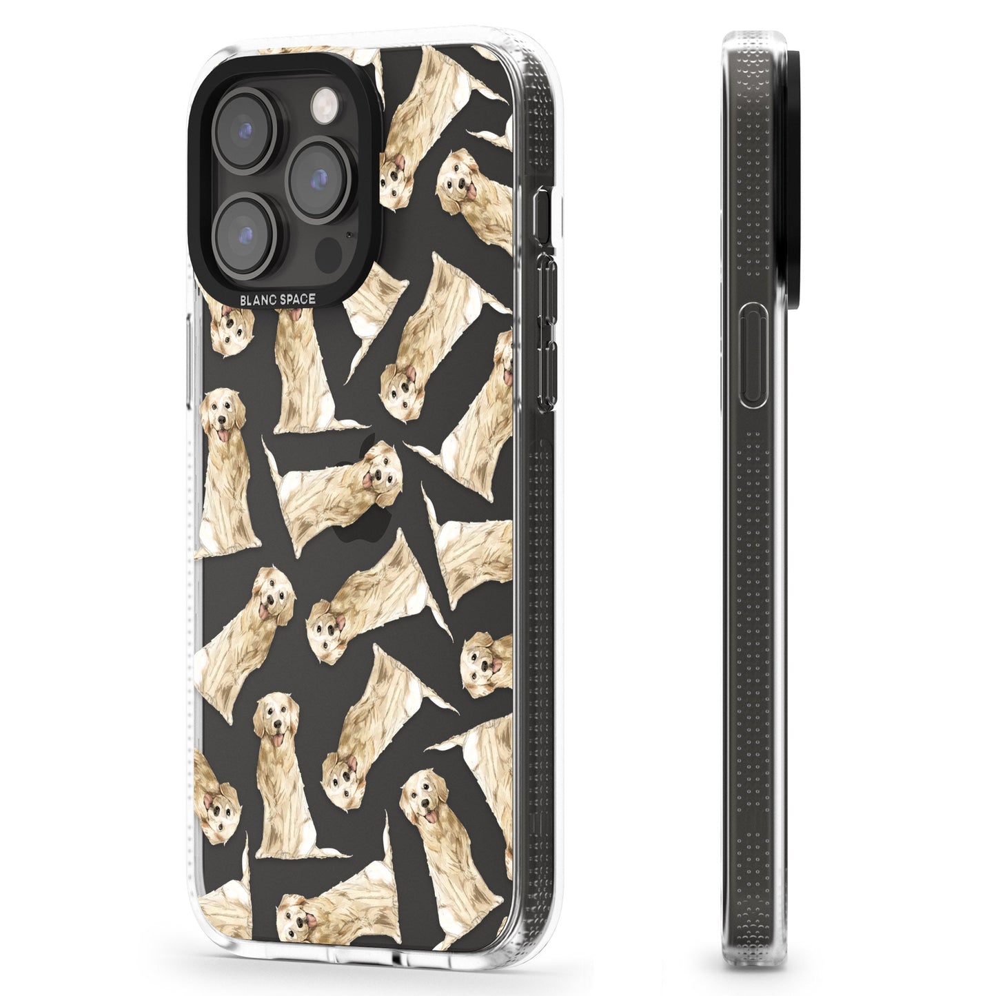 Motif aquarelle de Golden Retriever