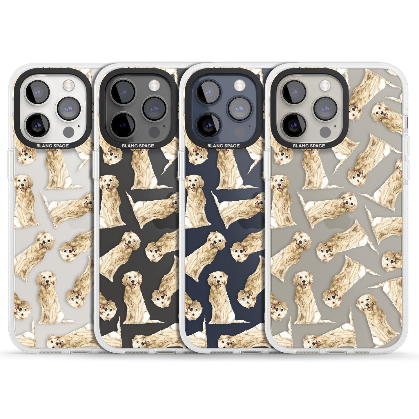 Motif aquarelle de Golden Retriever