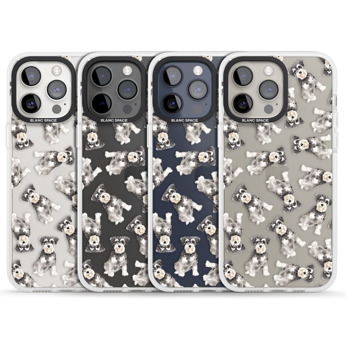 Aquarellzeichnung eines Zwergschnauzers