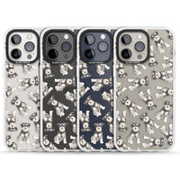 Aquarellzeichnung eines Zwergschnauzers