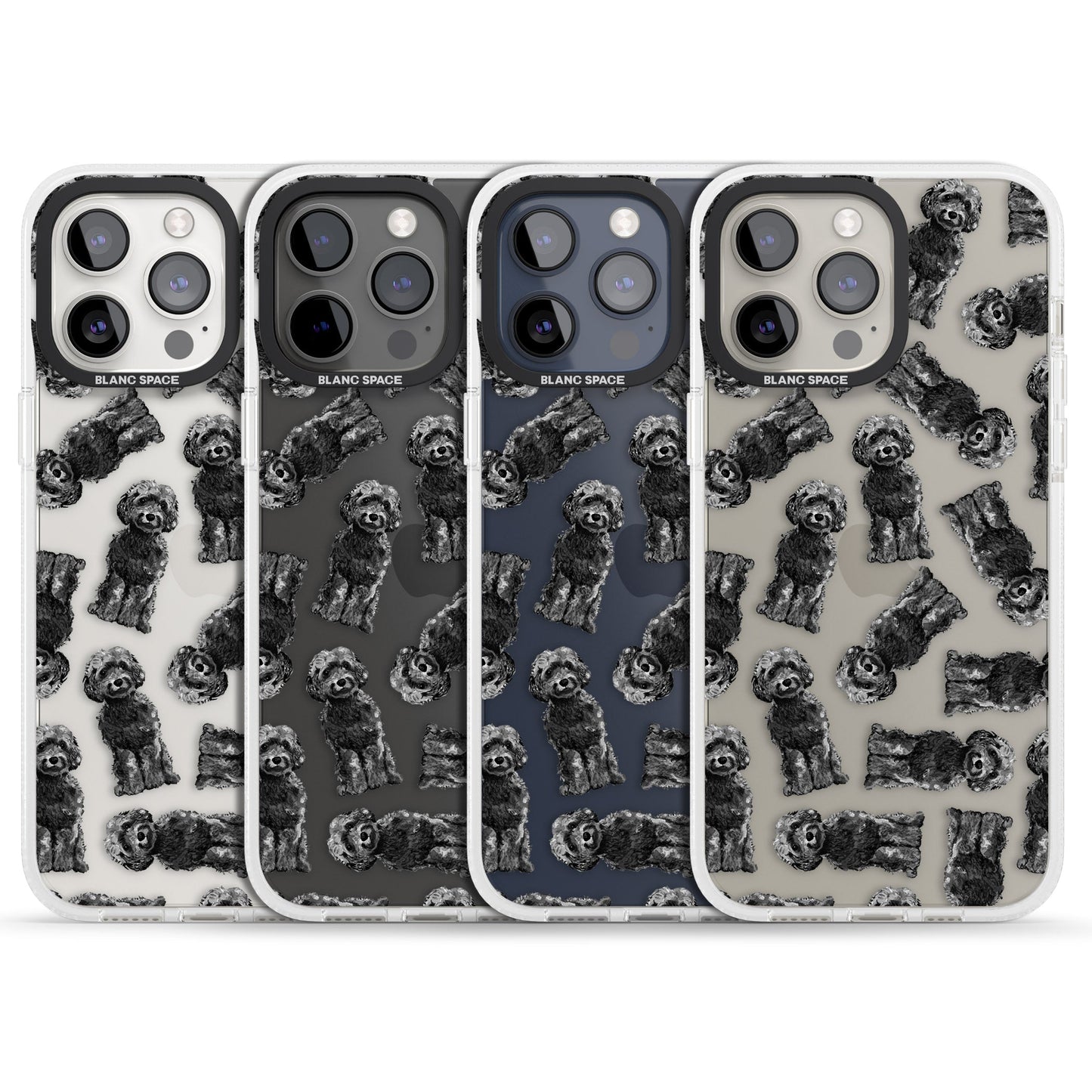 Black Cockapoo Watercolor