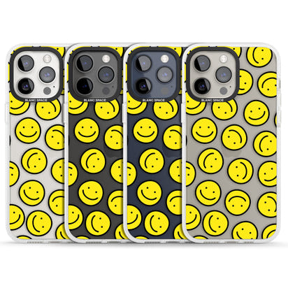 Motif de visage souriant