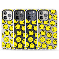 Motif de visage souriant