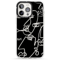 Abstract Line Art Clear Black