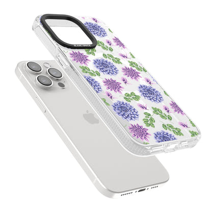 Purple Dahlias Floral