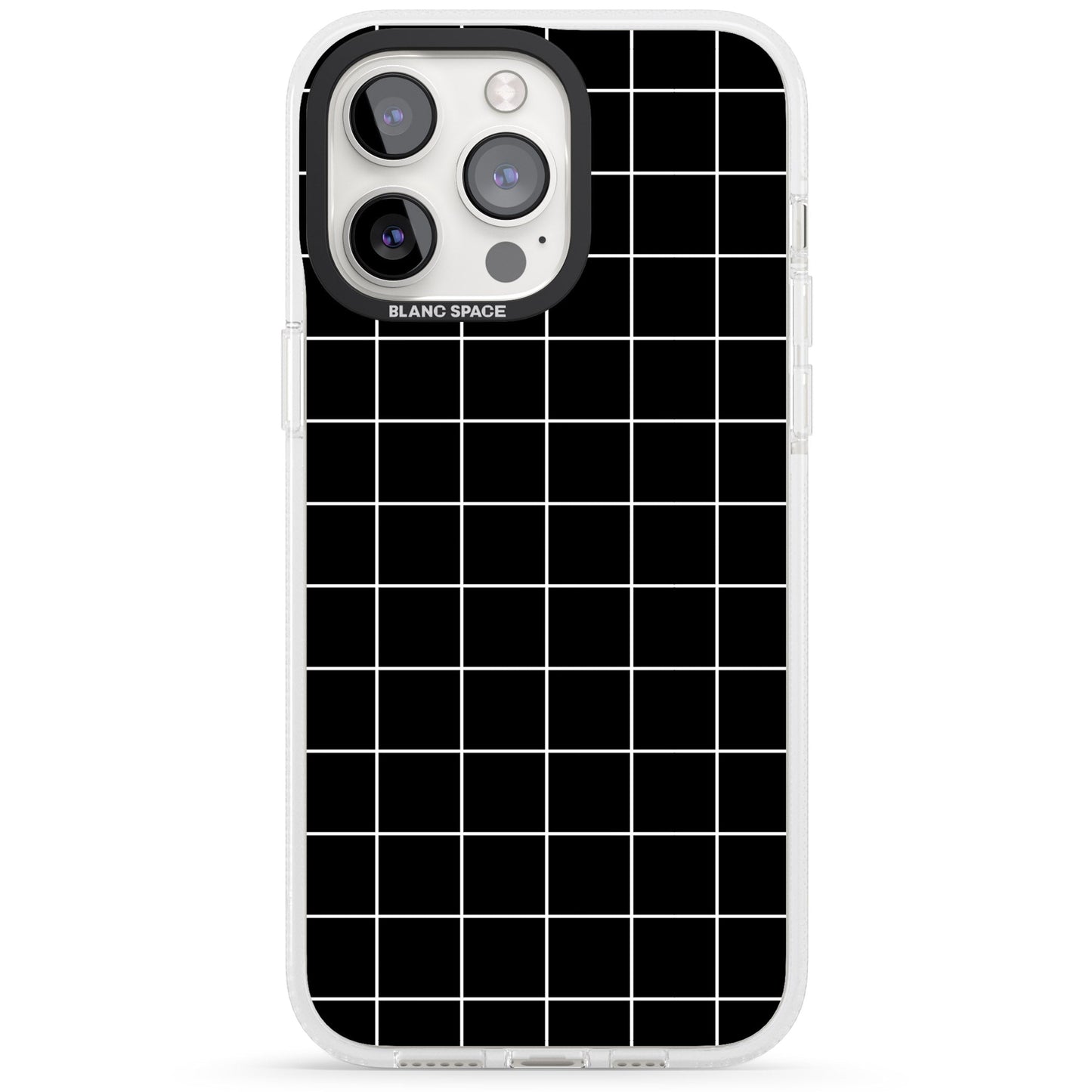 Minimalist Grid Pattern Black