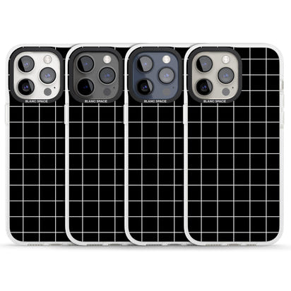 Minimalist Grid Pattern Black