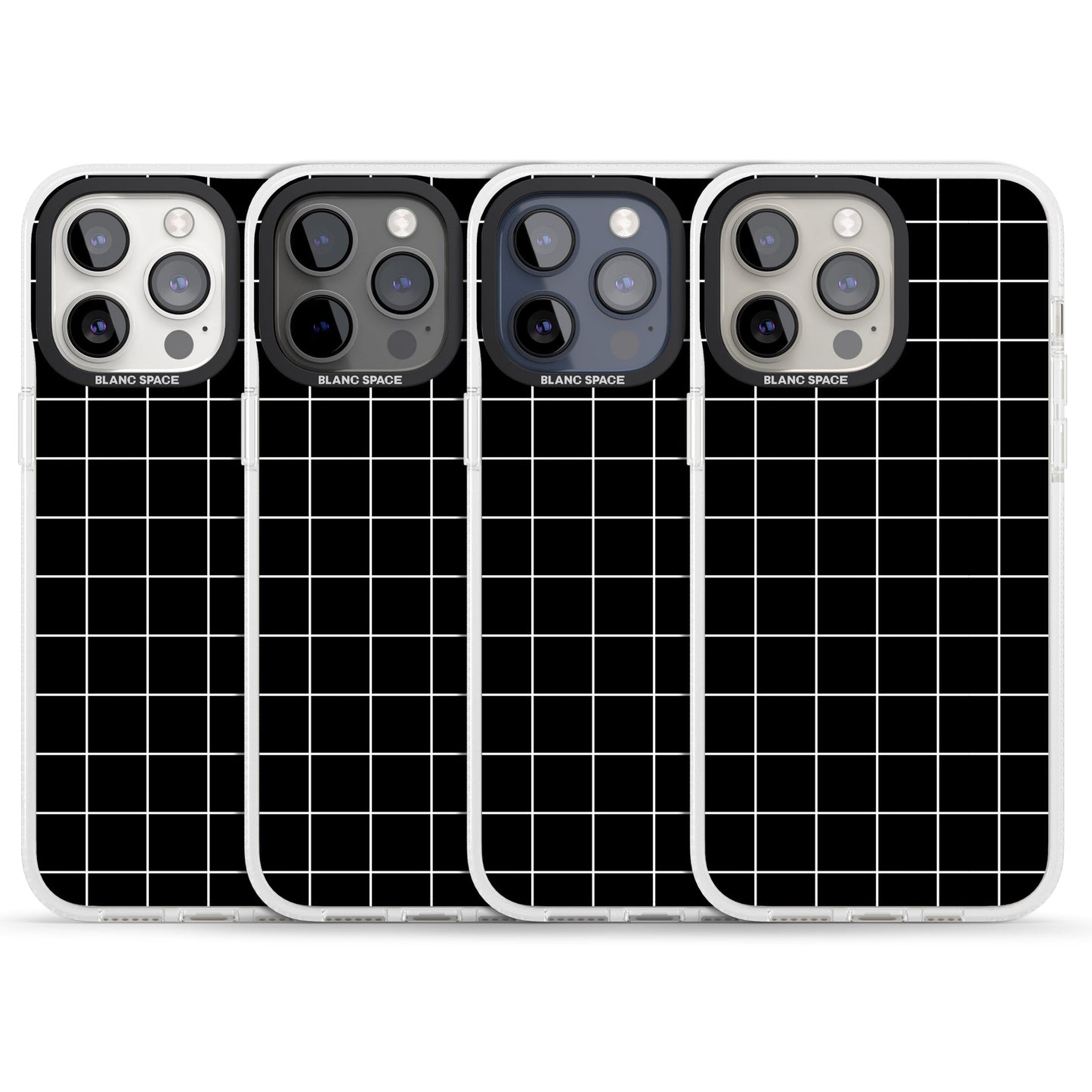 Minimalist Grid Pattern Black