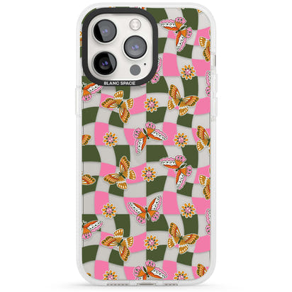 Wavy Butterfly Checked Pattern