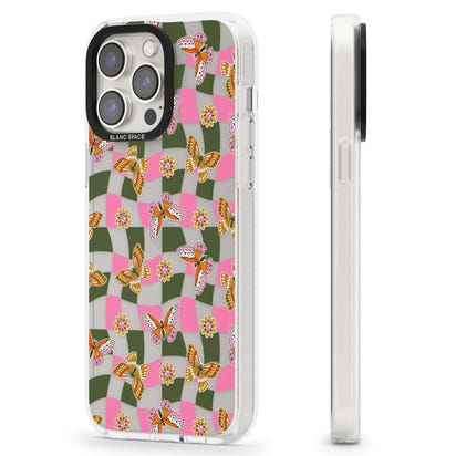 Wavy Butterfly Checked Pattern