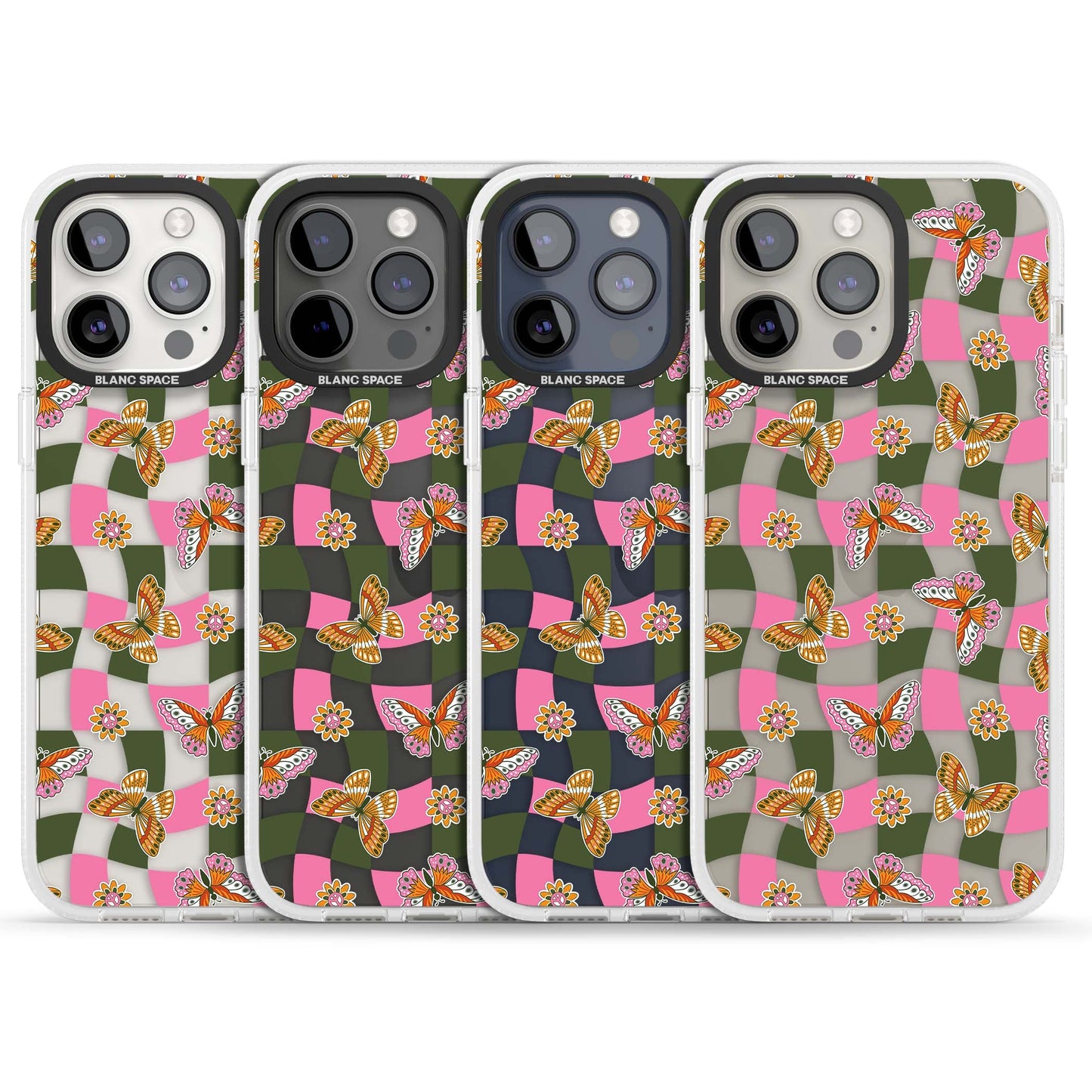 Wavy Butterfly Checked Pattern