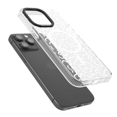 Schwarz-weißes Wellenmuster