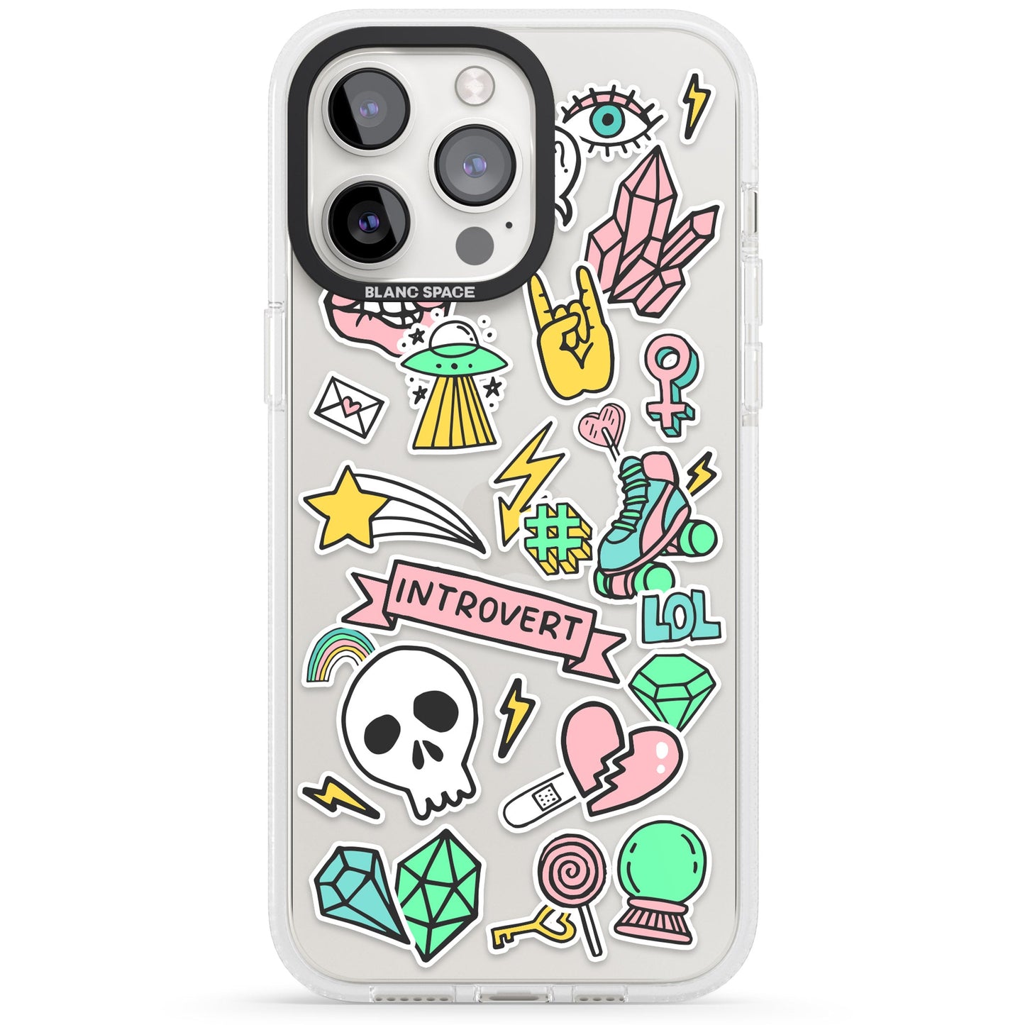 Autocollant introverti