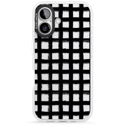 Messy Black Grid Clear