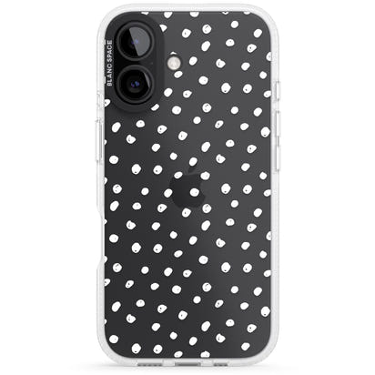 Messy White Dot Pattern