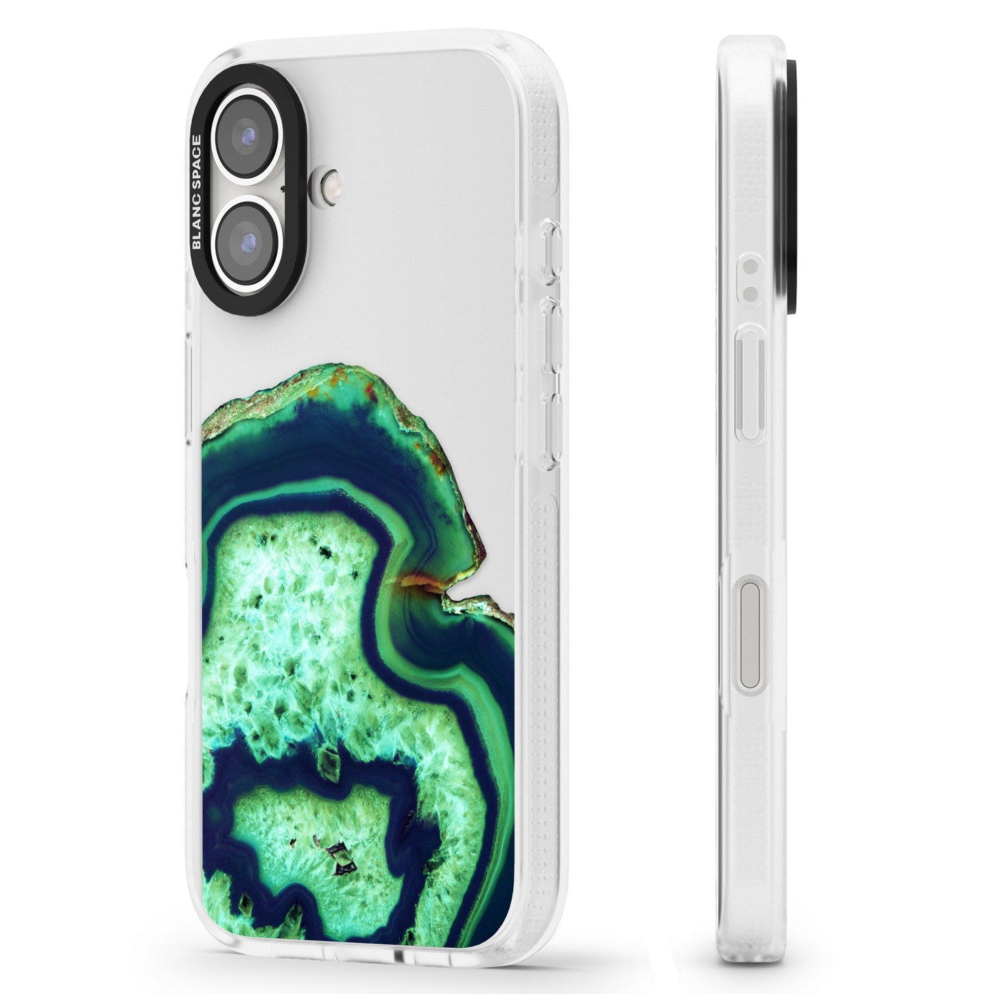 Tranche d'agate émeraude