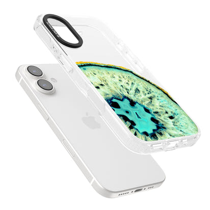 Géode turquoise en cristal