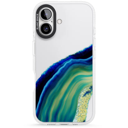 Grüne und blaue Smaragd-Geode