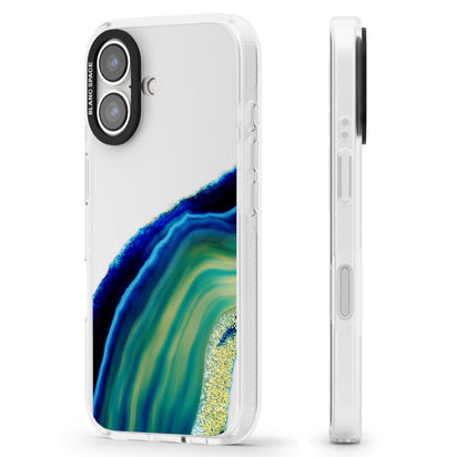 Grüne und blaue Smaragd-Geode