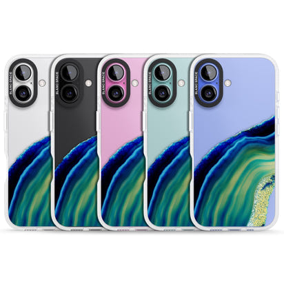 Grüne und blaue Smaragd-Geode