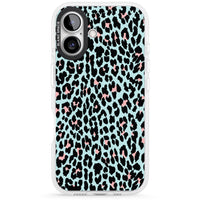 Leopardenmuster in Pastellblau und Rosa