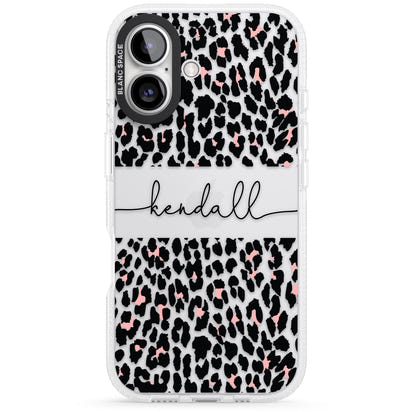Personalised Cursive Leopard Spots