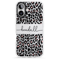 Personalised Cursive Leopard Spots