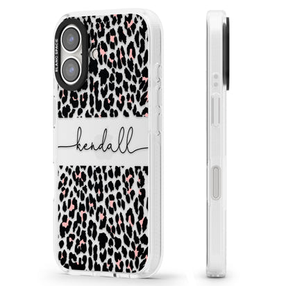 Personalised Cursive Leopard Spots