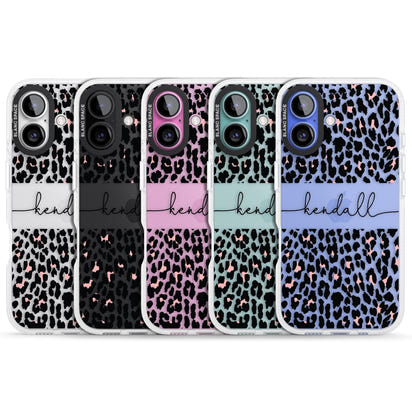 Personalised Cursive Leopard Spots