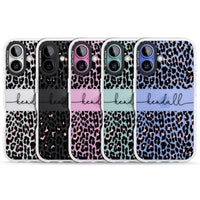 Personalised Cursive Leopard Spots