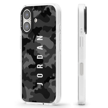 Personalised Black Camouflage Name