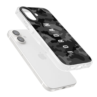 Personalised Black Camouflage Name