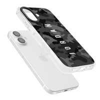 Personalised Black Camouflage Name