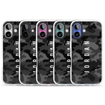 Personalised Black Camouflage Name