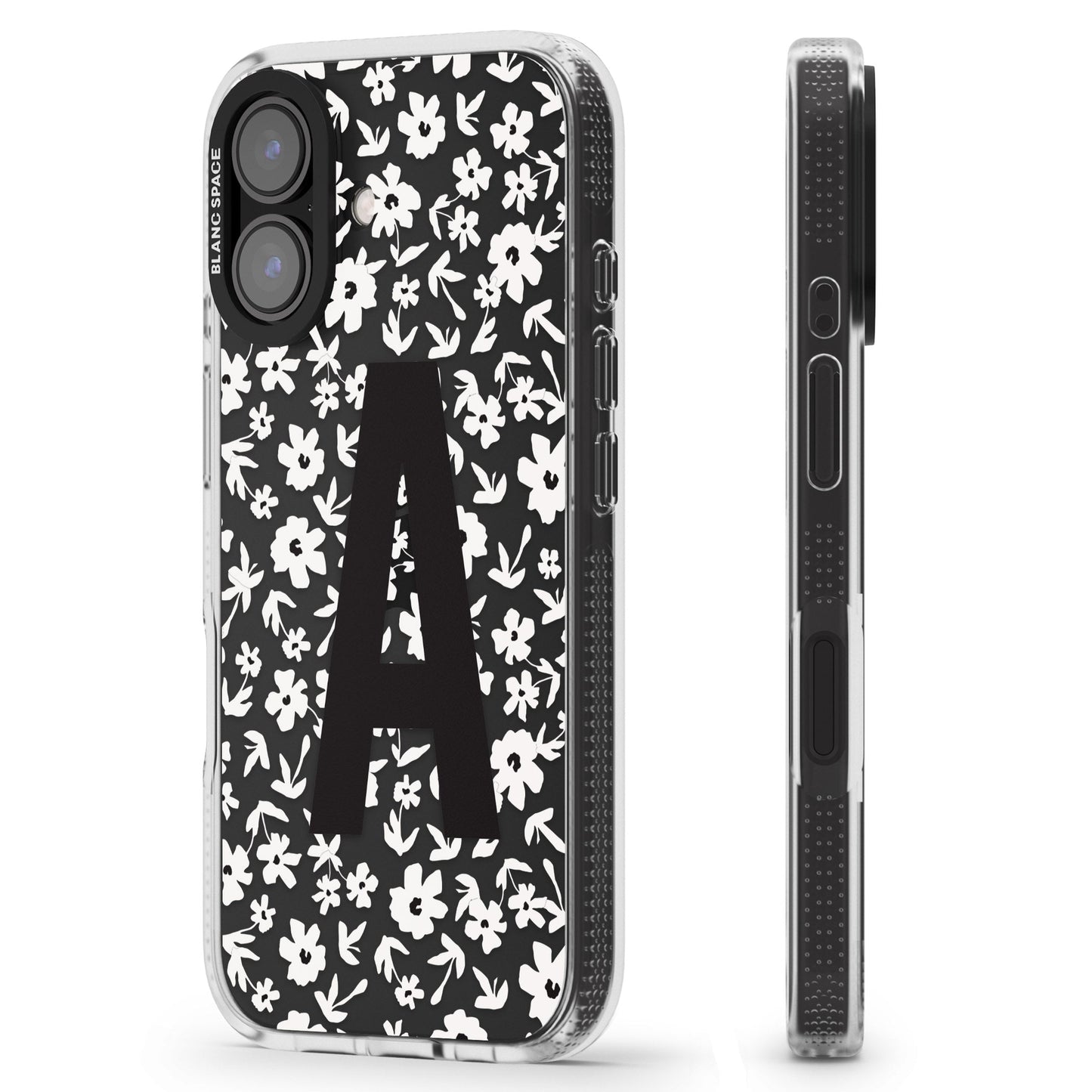 Initiale en gras personnalisée et florale