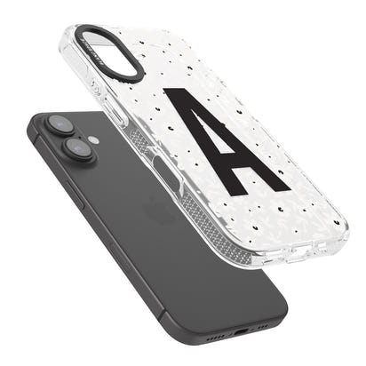 Initiale en gras personnalisée et florale