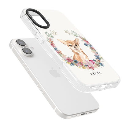 Personalised Chihuahua Floral Portrait