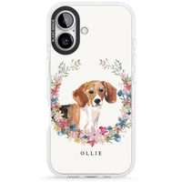 Personalised Beagle Floral Portrait