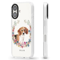 Personalised Beagle Floral Portrait