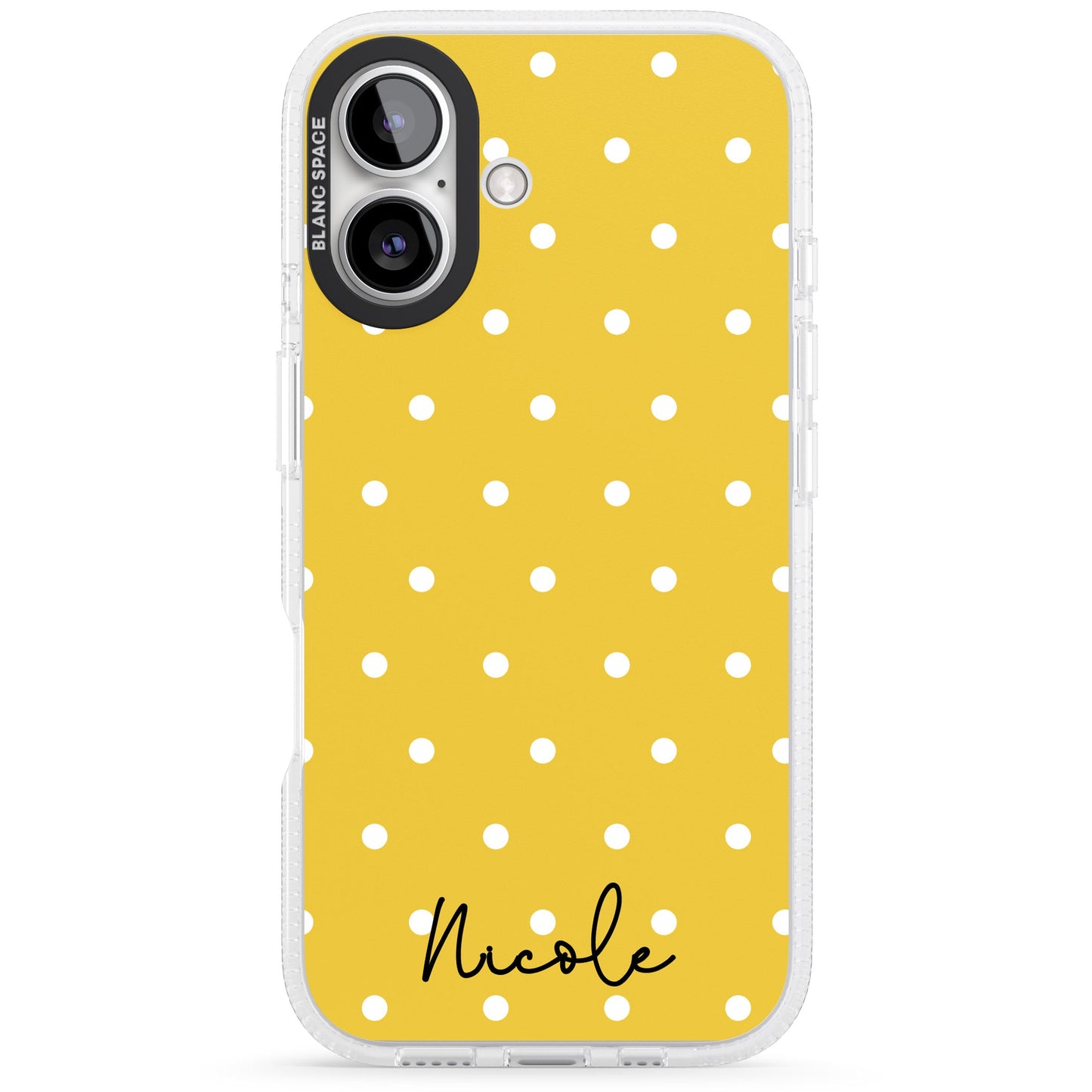 Personalised Yellow Polka Dot