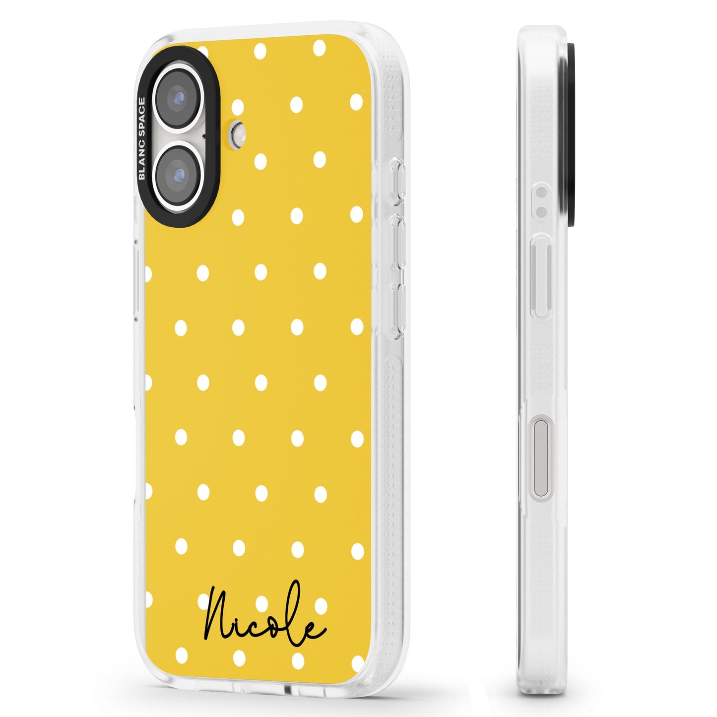 Personalised Yellow Polka Dot