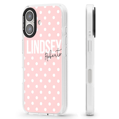 Personalised Pink Polka