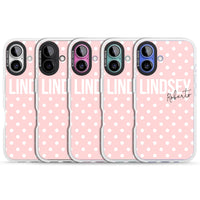 Personalised Pink Polka