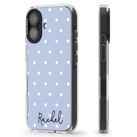 Personalised Simple Light Blue Dots