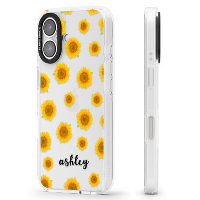 Personalised Sunflowers & Cursive