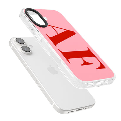 Personalised Red & Pink Letters