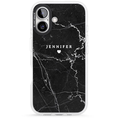 Personalised Black Marble