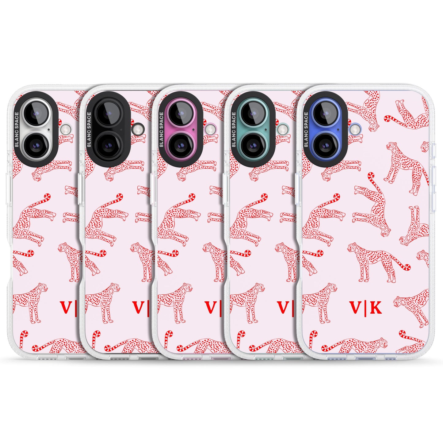 Guépard rouge et rose personnalisé