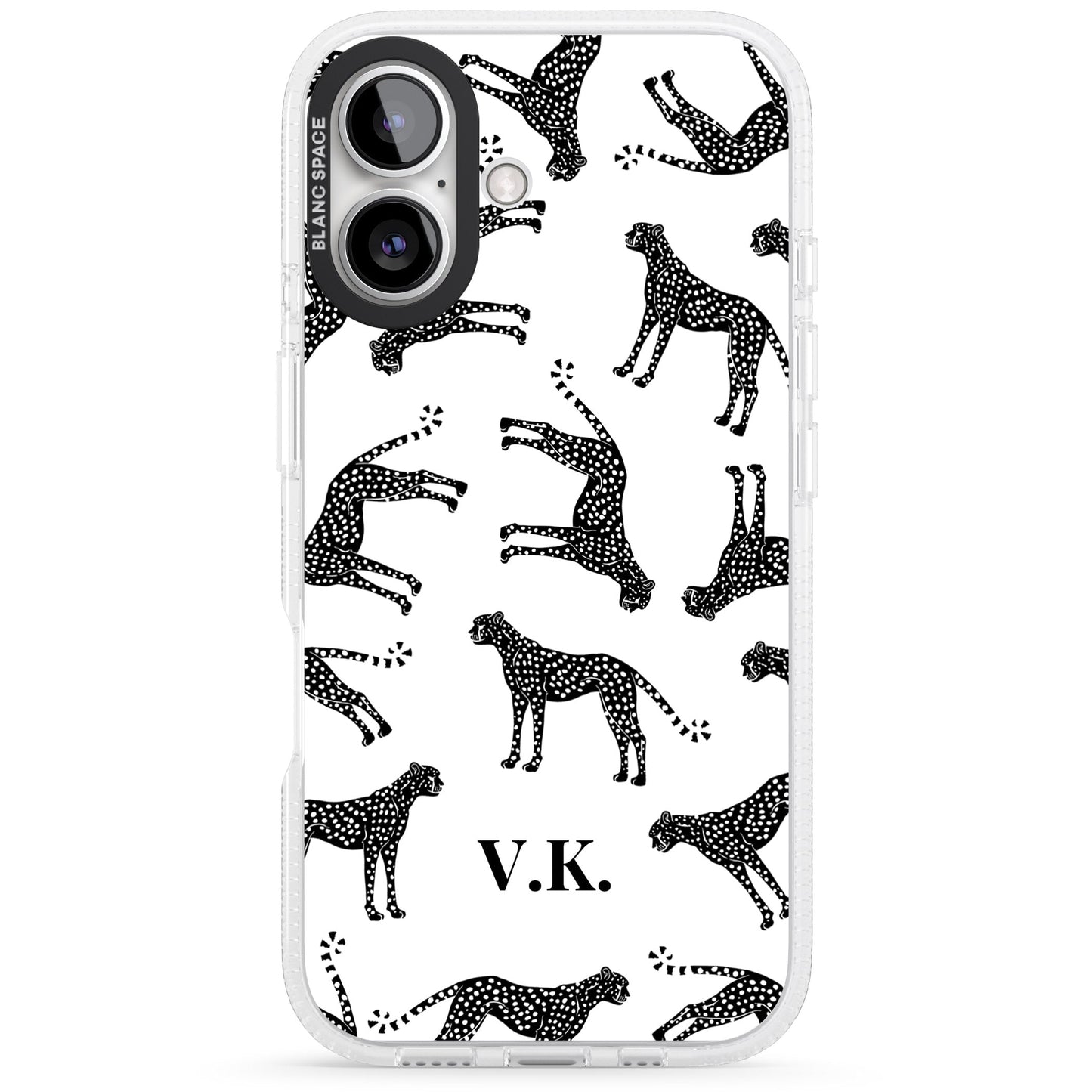 Personalised Black & White Cheetah Pattern